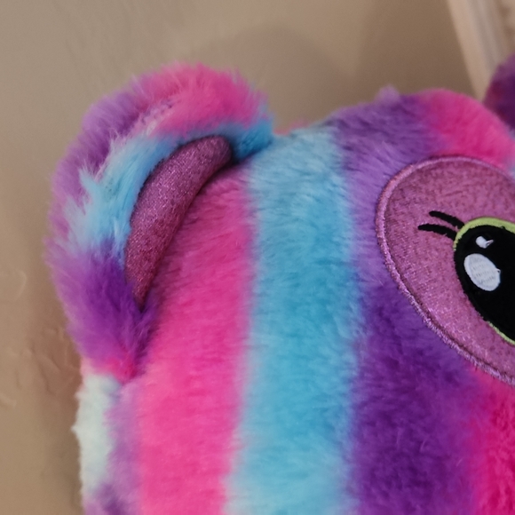 Build A Bear 18" Heartables Kiki Panda Safari Stripe Pink Purple Blue BAB - Picture 7 of 12